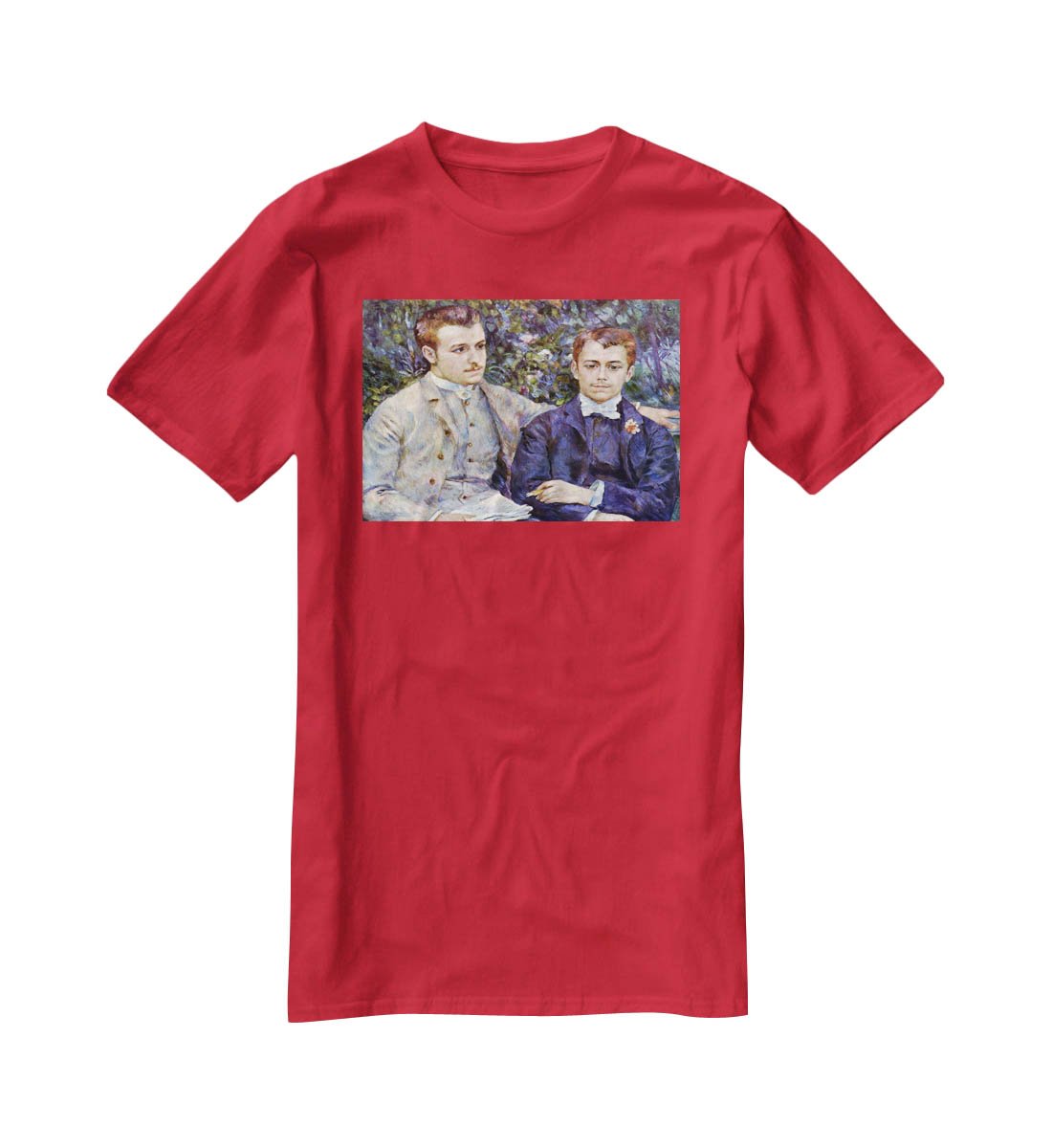 Portrait of Charles and George by Renoir T-Shirt - Canvas Art Rocks - 4