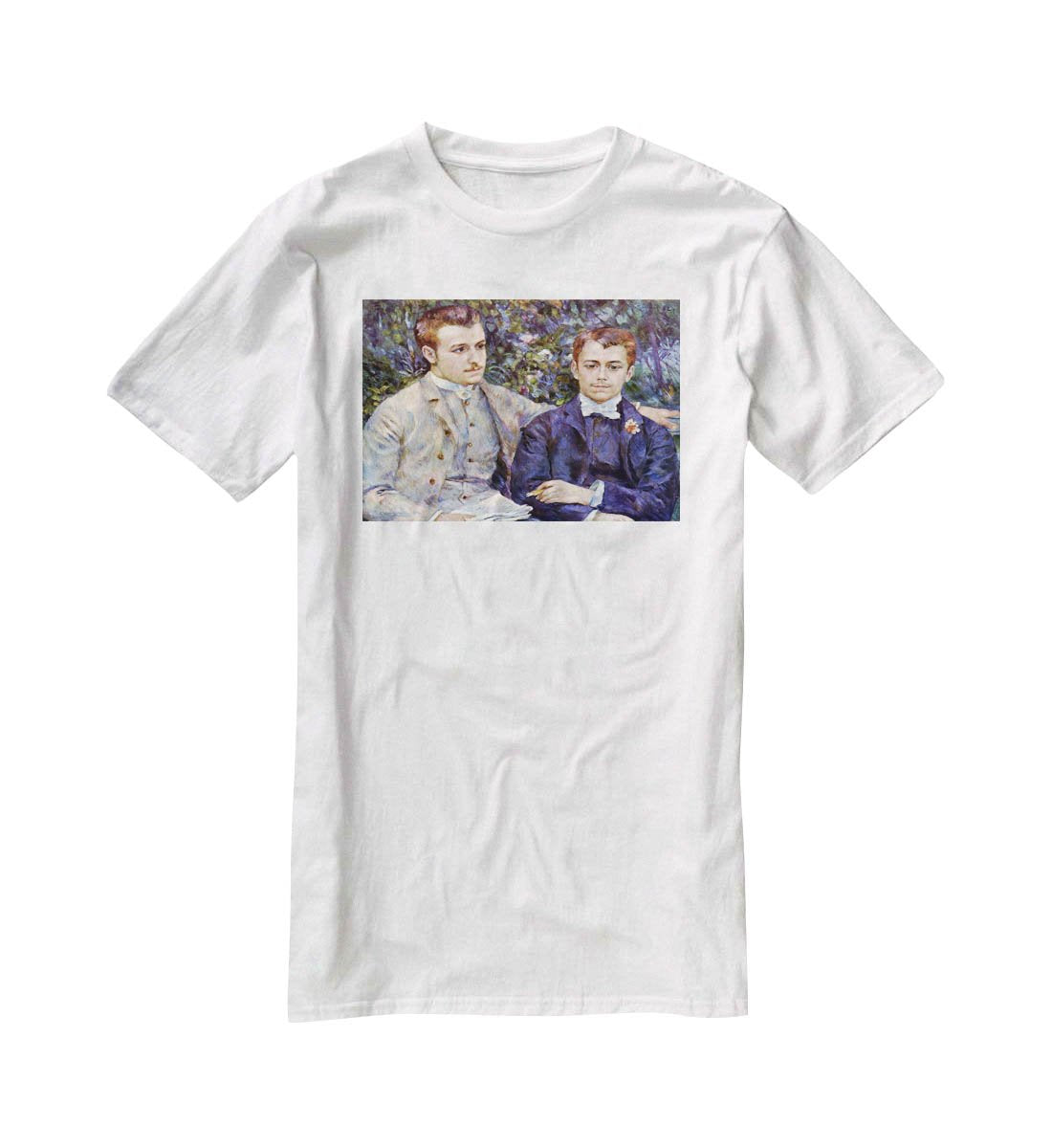 Portrait of Charles and George by Renoir T-Shirt - Canvas Art Rocks - 5