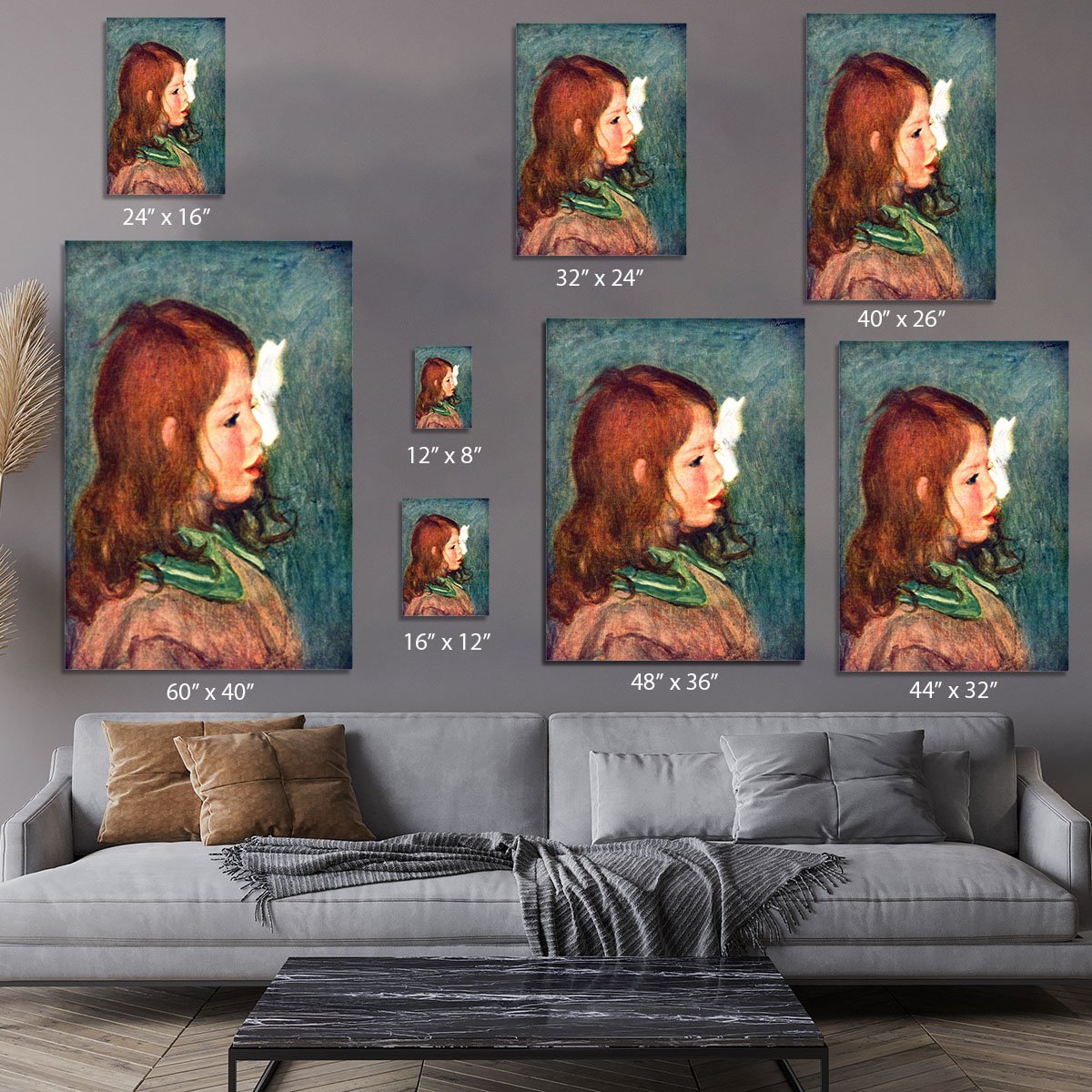 Portrait of Coco by Renoir Canvas Print or Poster