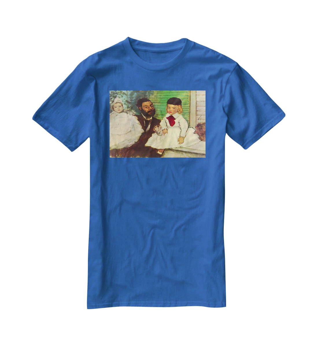 Portrait of Count Lepic and his daughters by Degas T-Shirt - Canvas Art Rocks - 2