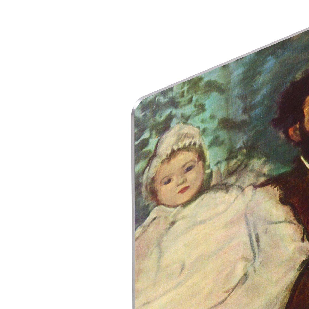 Portrait of Count Lepic and his daughters by Degas HD Metal Print - Canvas Art Rocks - 4