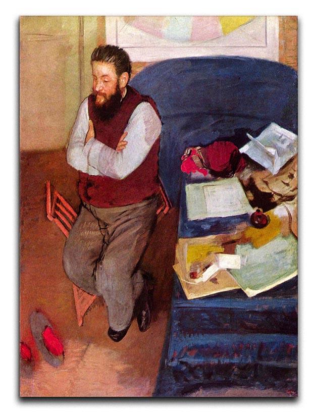 Portrait of Diego Martelli by Degas Canvas Print or Poster - Canvas Art Rocks - 1