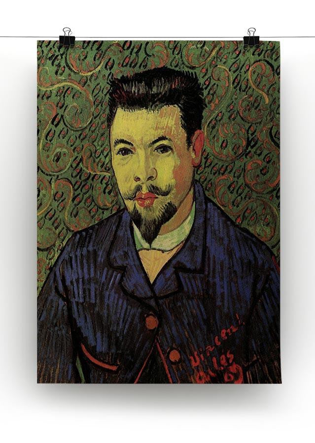 Portrait of Doctor Felix Rey by Van Gogh Canvas Print & Poster - Canvas Art Rocks - 2