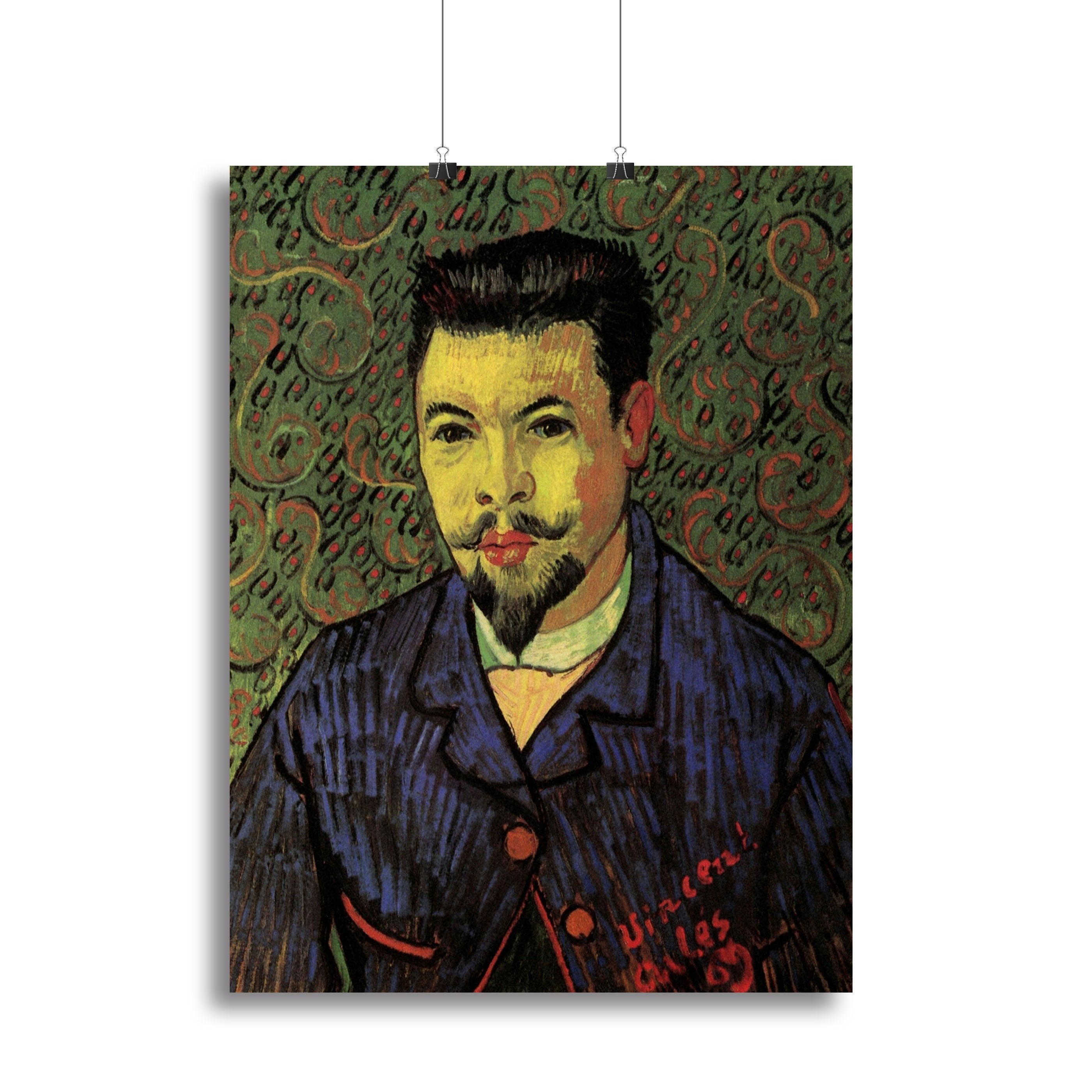 Portrait of Doctor Felix Rey by Van Gogh Canvas Print or Poster