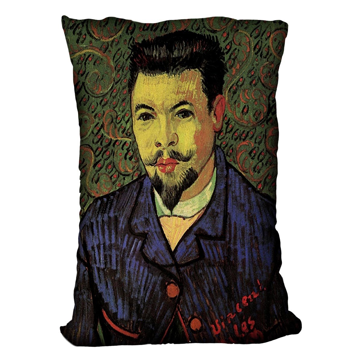 Portrait of Doctor Felix Rey by Van Gogh Throw Pillow