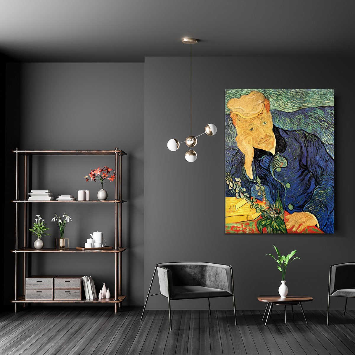 Portrait of Doctor Gachet 2 by Van Gogh Canvas Print or Poster