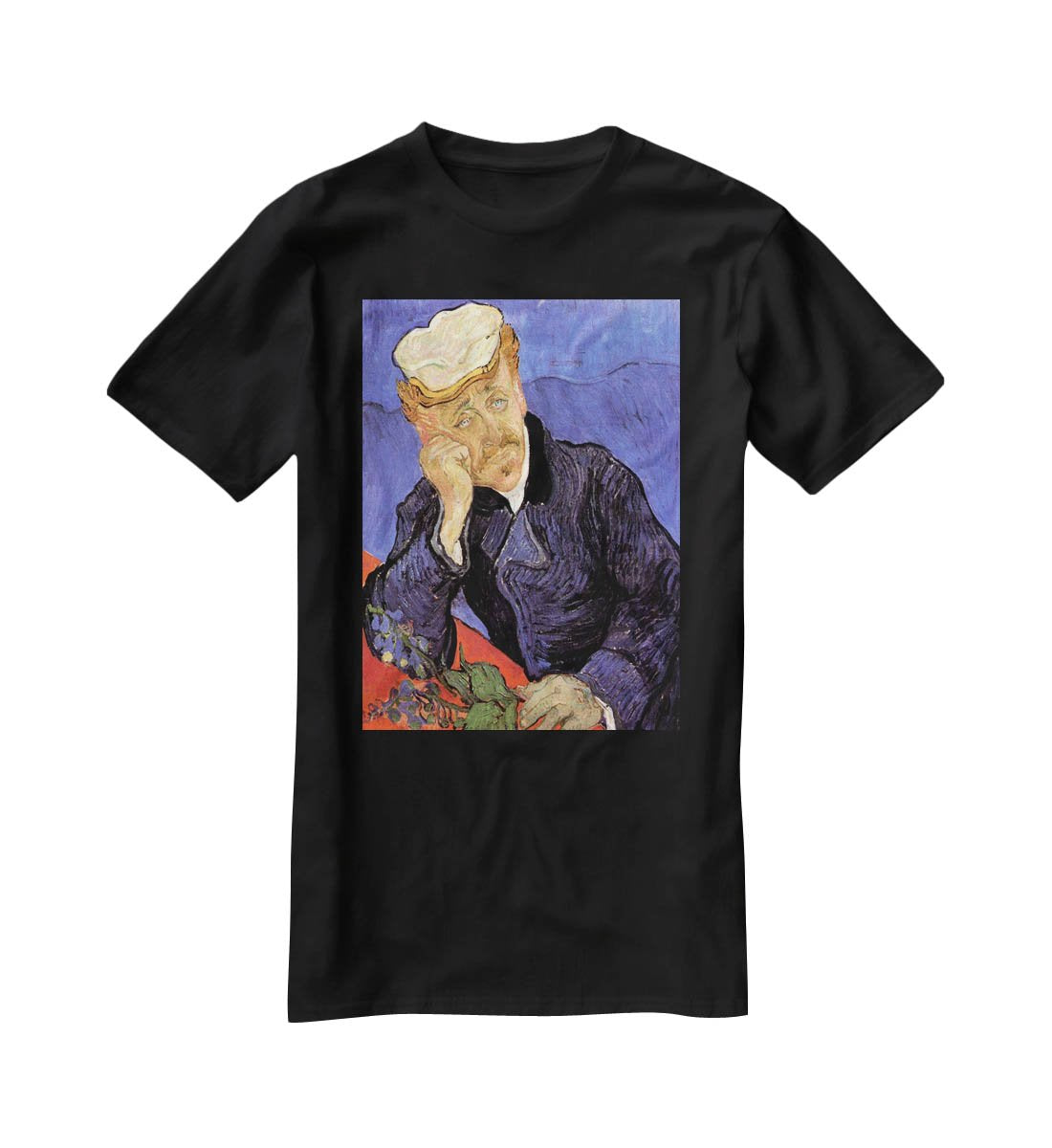 Portrait of Doctor Gachet by Van Gogh T-Shirt - Canvas Art Rocks - 1