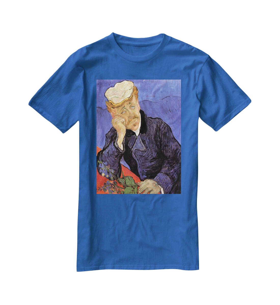 Portrait of Doctor Gachet by Van Gogh T-Shirt - Canvas Art Rocks - 2