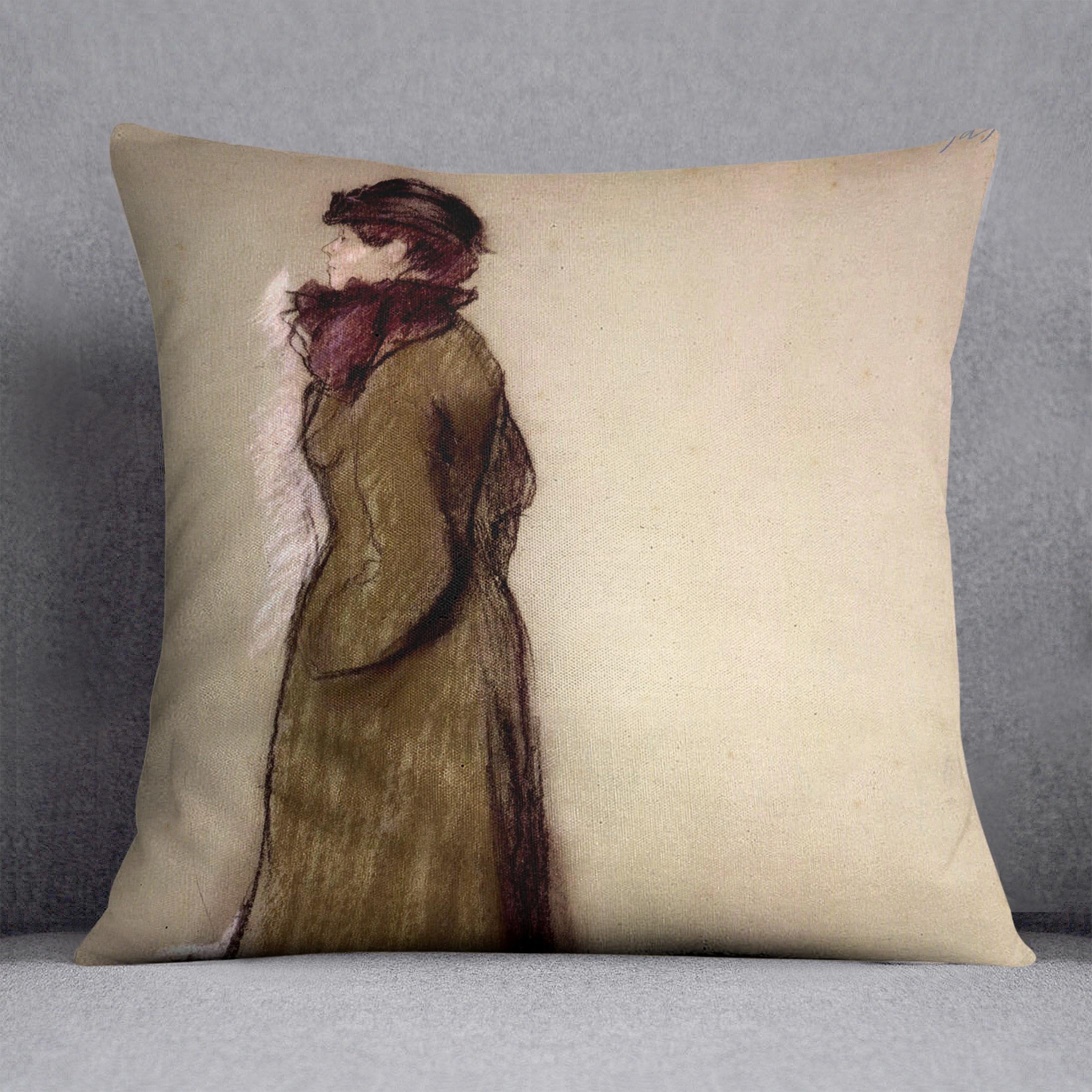 Portrait of Ellen AndrCe by Degas Cushion