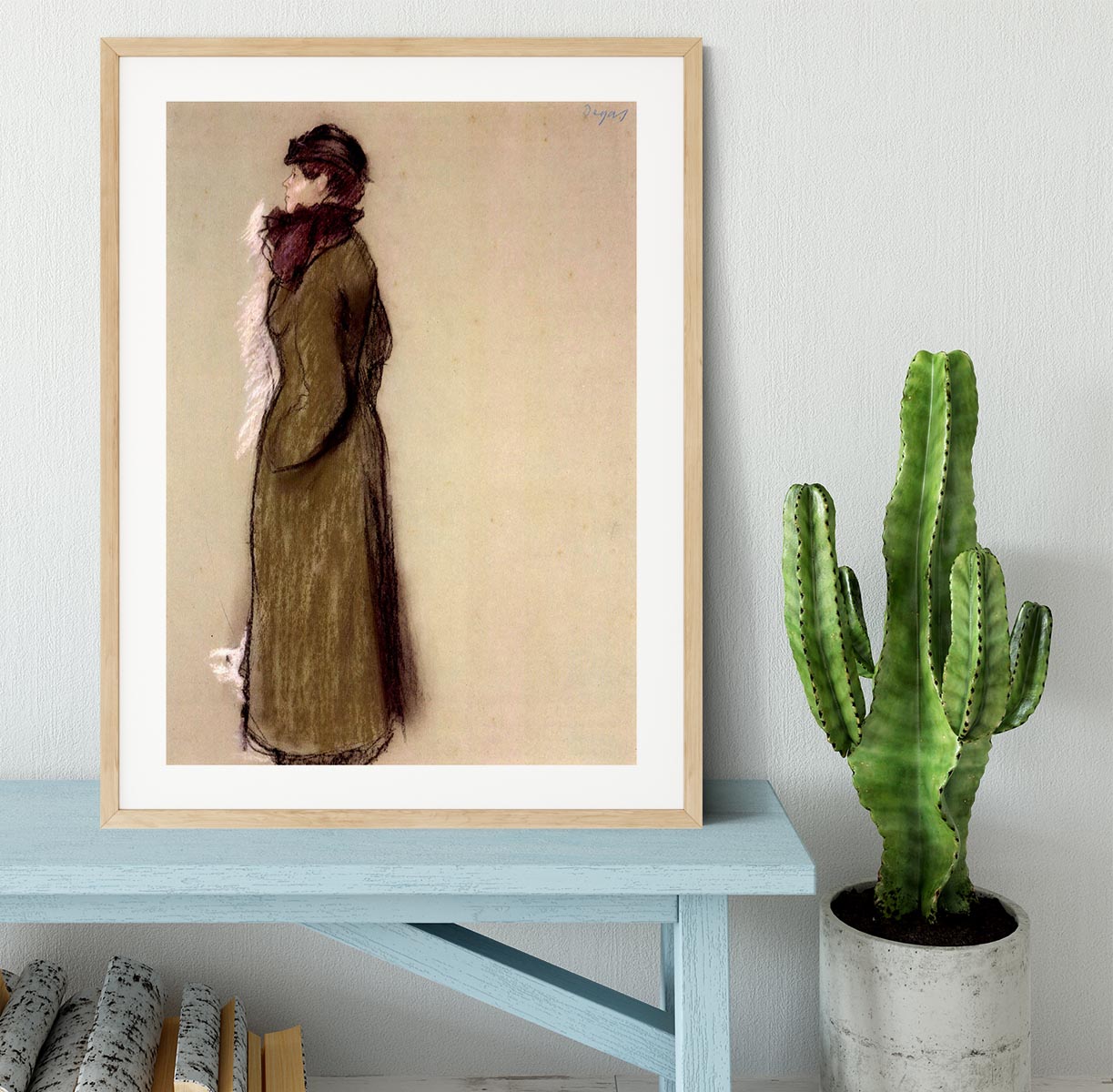 Portrait of Ellen AndrCe by Degas Framed Print - Canvas Art Rocks - 3