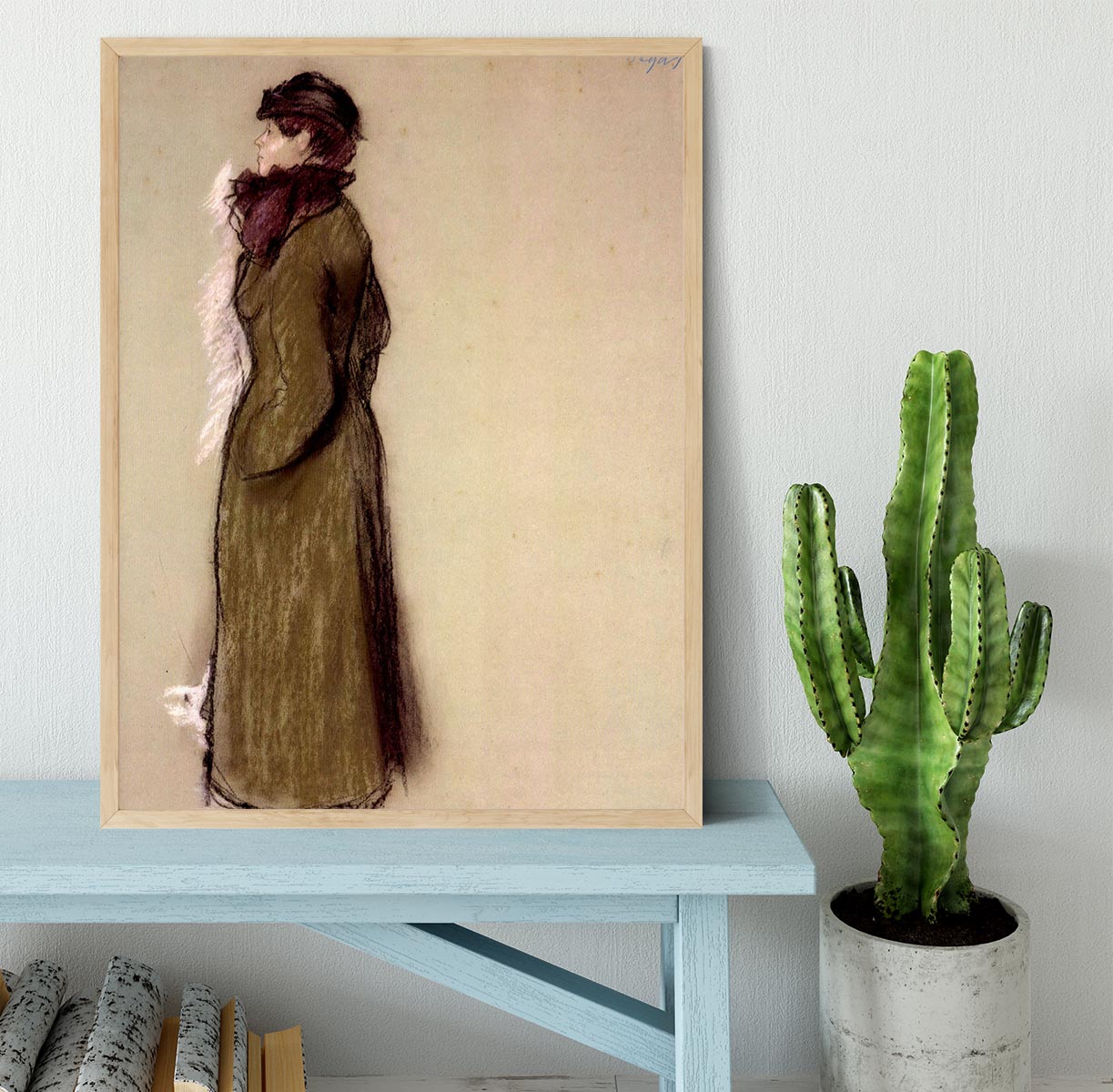 Portrait of Ellen AndrCe by Degas Framed Print - Canvas Art Rocks - 4