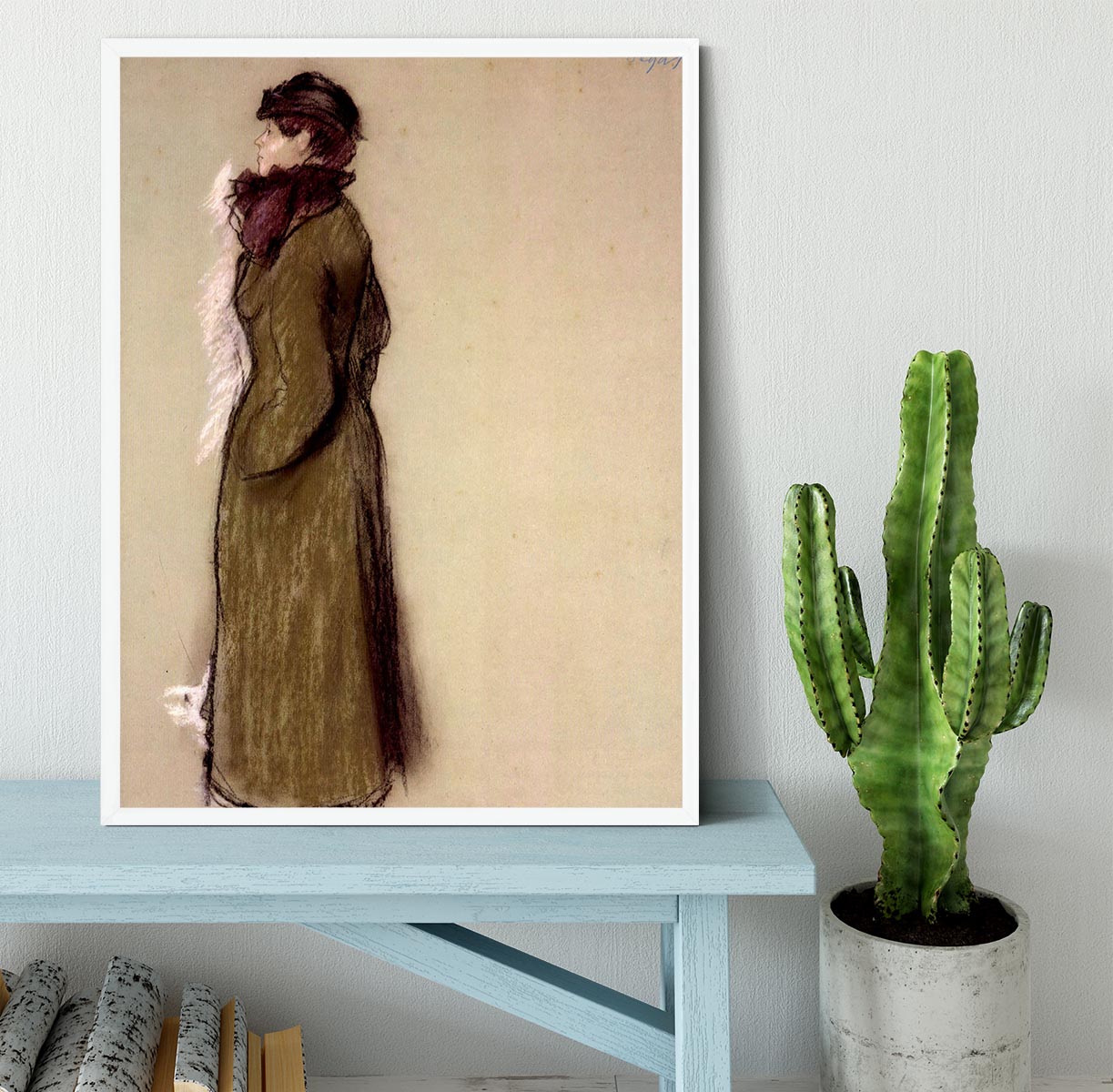 Portrait of Ellen AndrCe by Degas Framed Print - Canvas Art Rocks -6