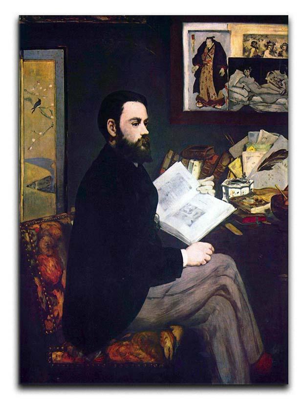 Portrait of Emile Zola by Manet Canvas Print or Poster  - Canvas Art Rocks - 1