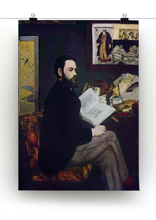 Portrait of Emile Zola by Manet Canvas Print or Poster - Canvas Art Rocks - 2