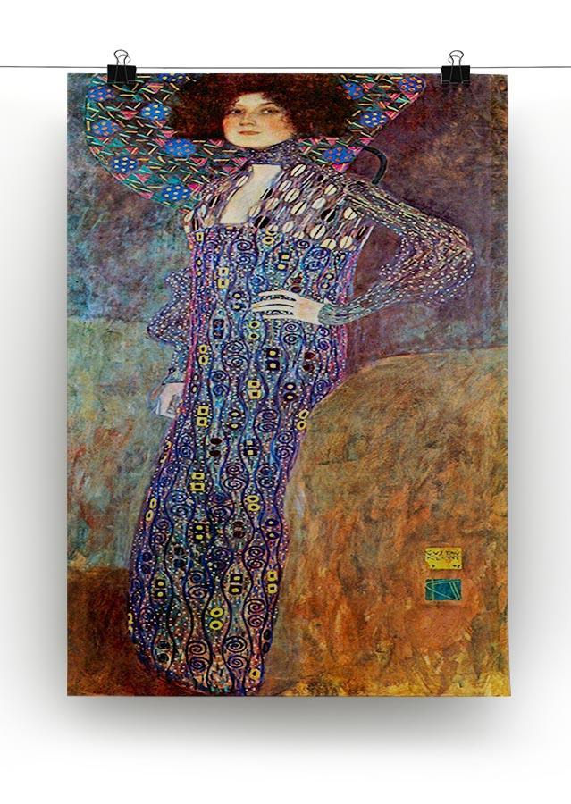 Portrait of Emily Floge by Klimt Canvas Print or Poster - Canvas Art Rocks - 2