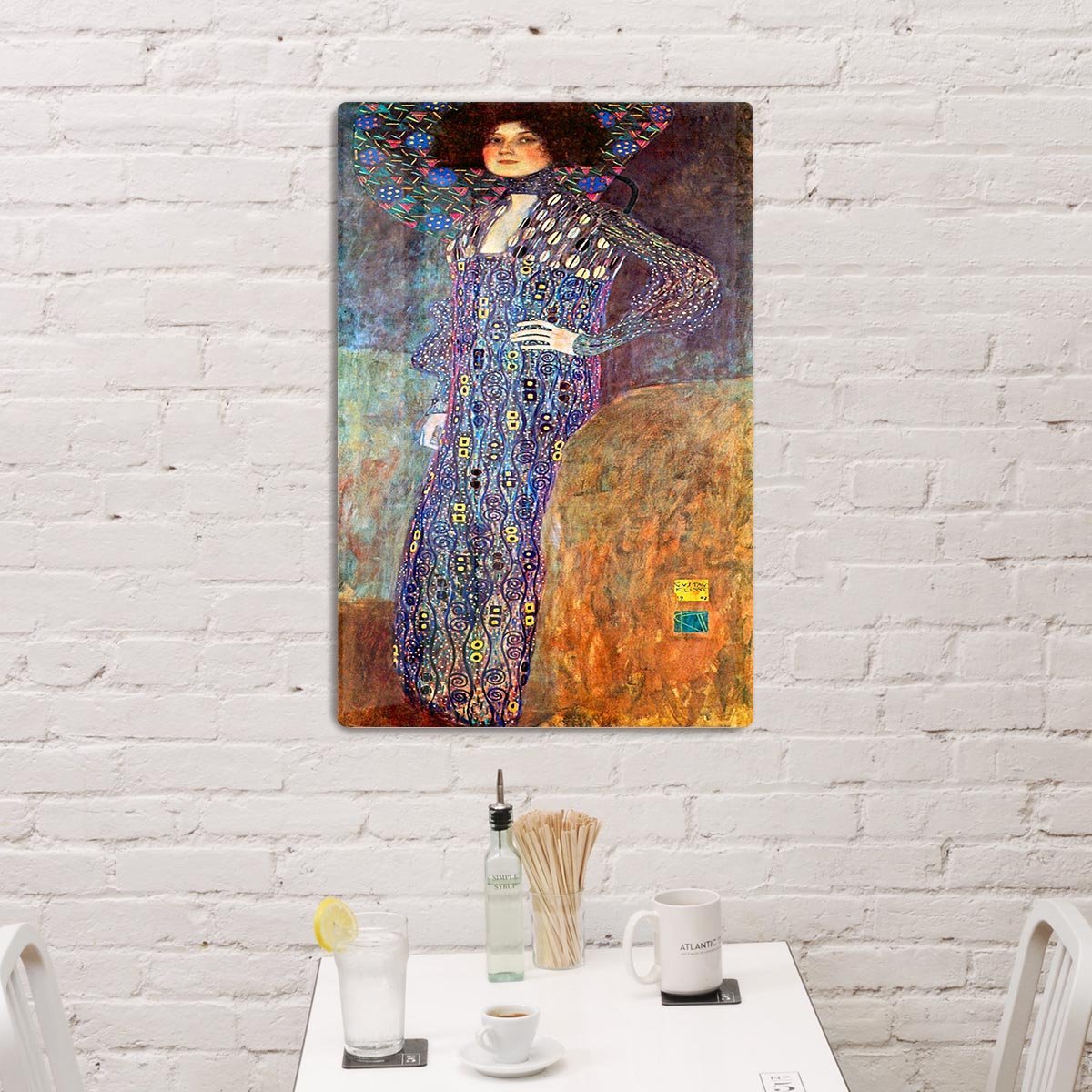 Portrait of Emily Floge by Klimt HD Metal Print