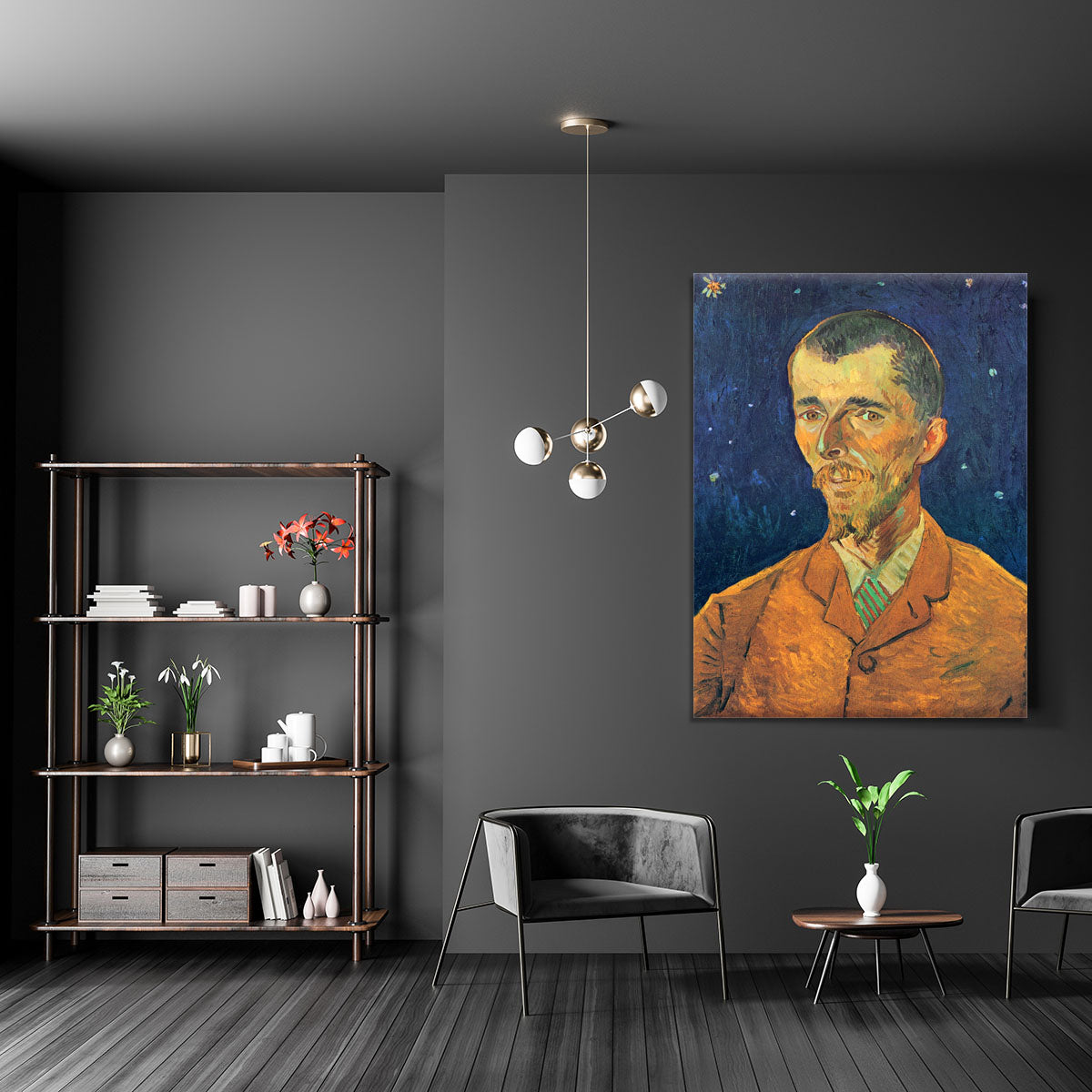 Portrait of Eugene Boch by Van Gogh Canvas Print or Poster - Canvas Art Rocks - 5