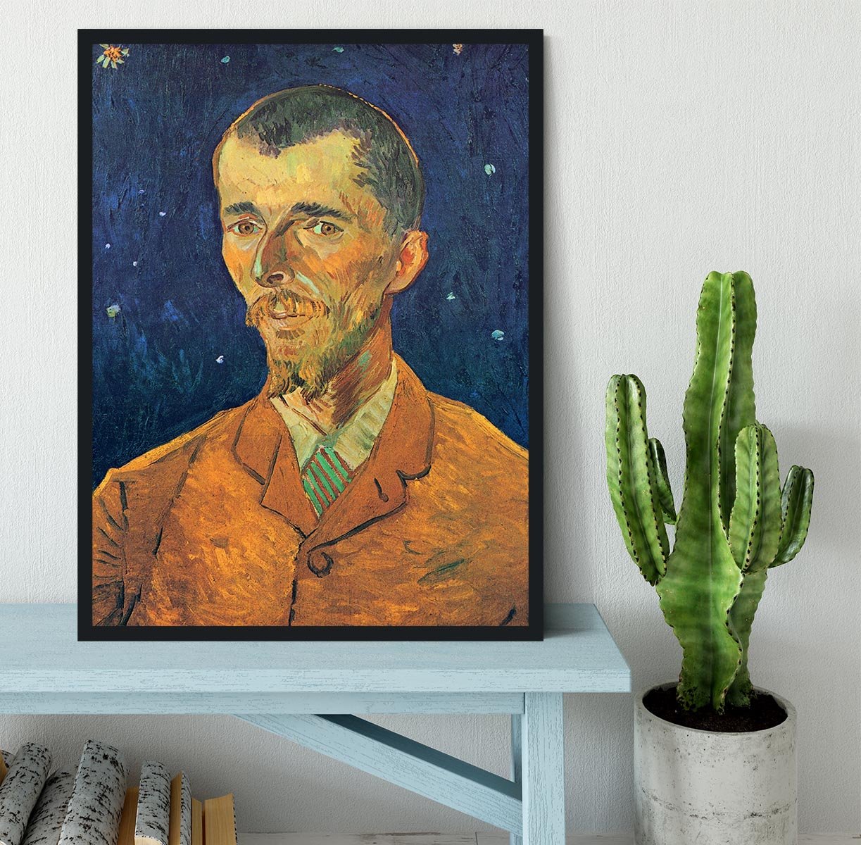 Portrait of Eugene Boch by Van Gogh Framed Print - Canvas Art Rocks - 2