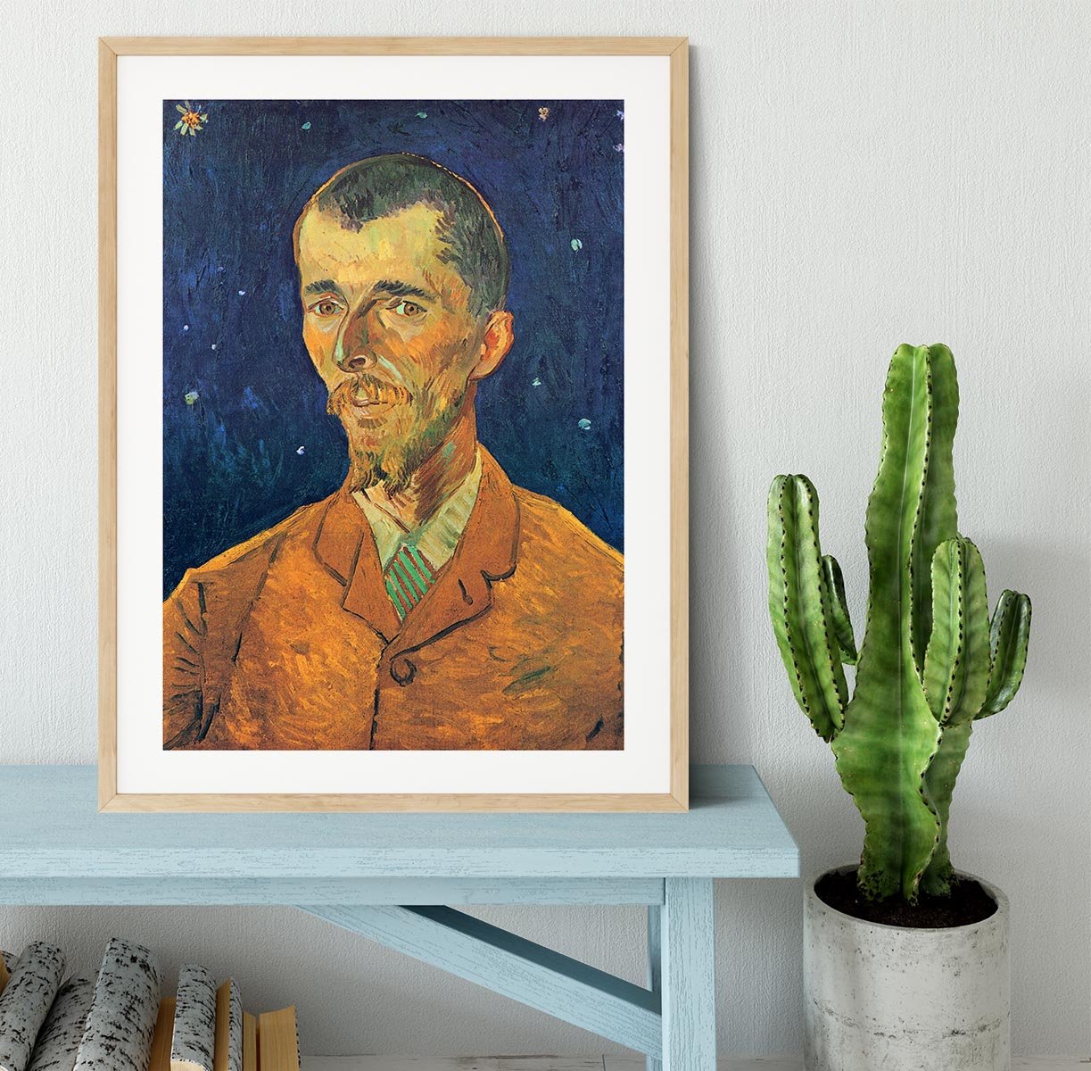 Portrait of Eugene Boch by Van Gogh Framed Print - Canvas Art Rocks - 3