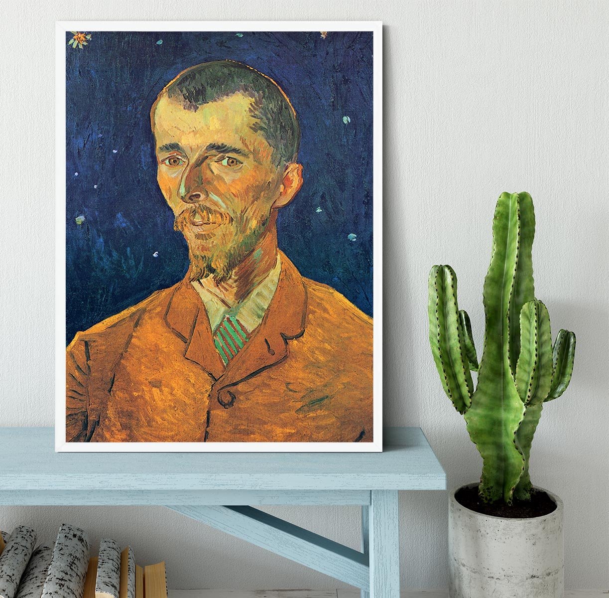 Portrait of Eugene Boch by Van Gogh Framed Print - Canvas Art Rocks -6