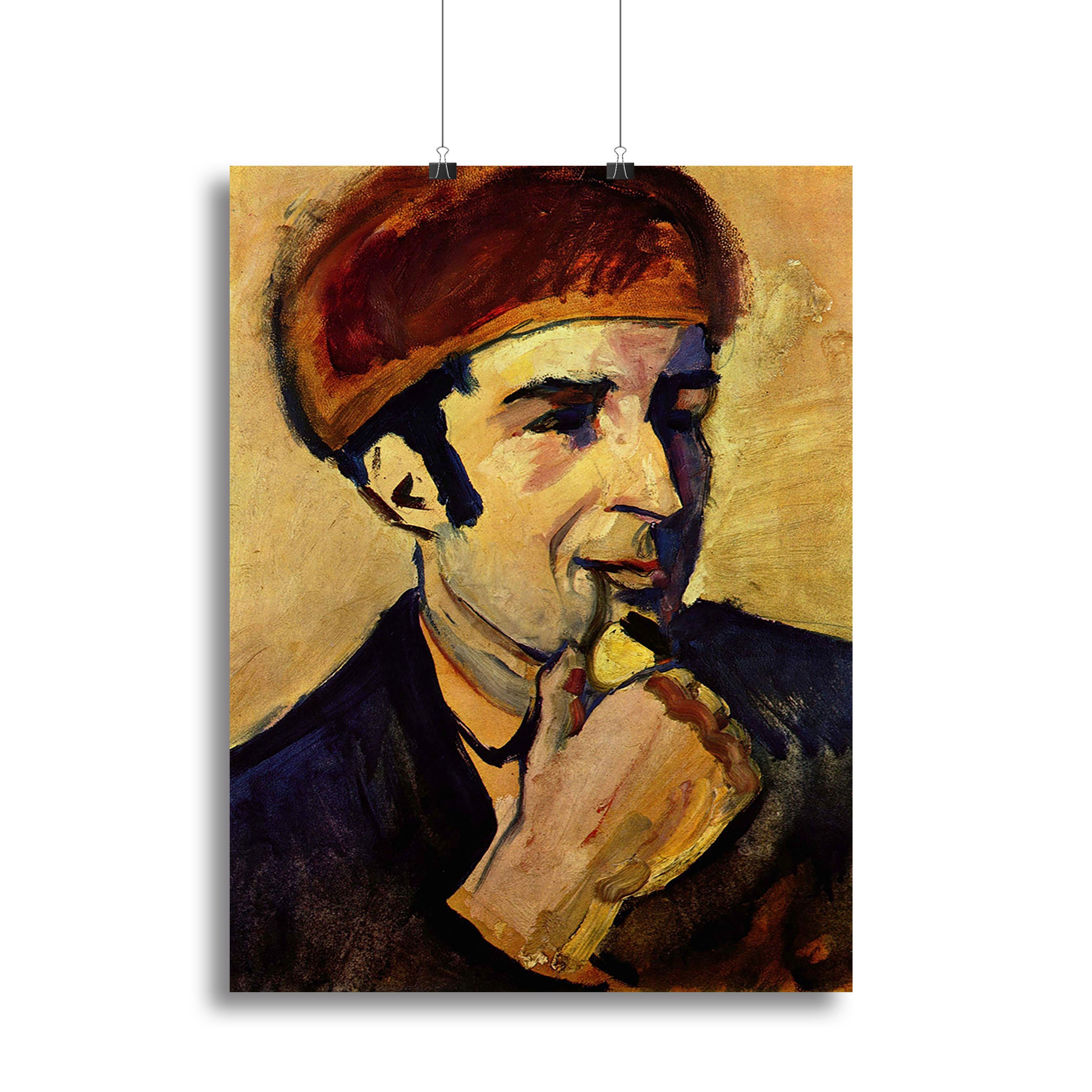 Portrait of Franz Marc by Macke Canvas Print or Poster - Canvas Art Rocks - 2