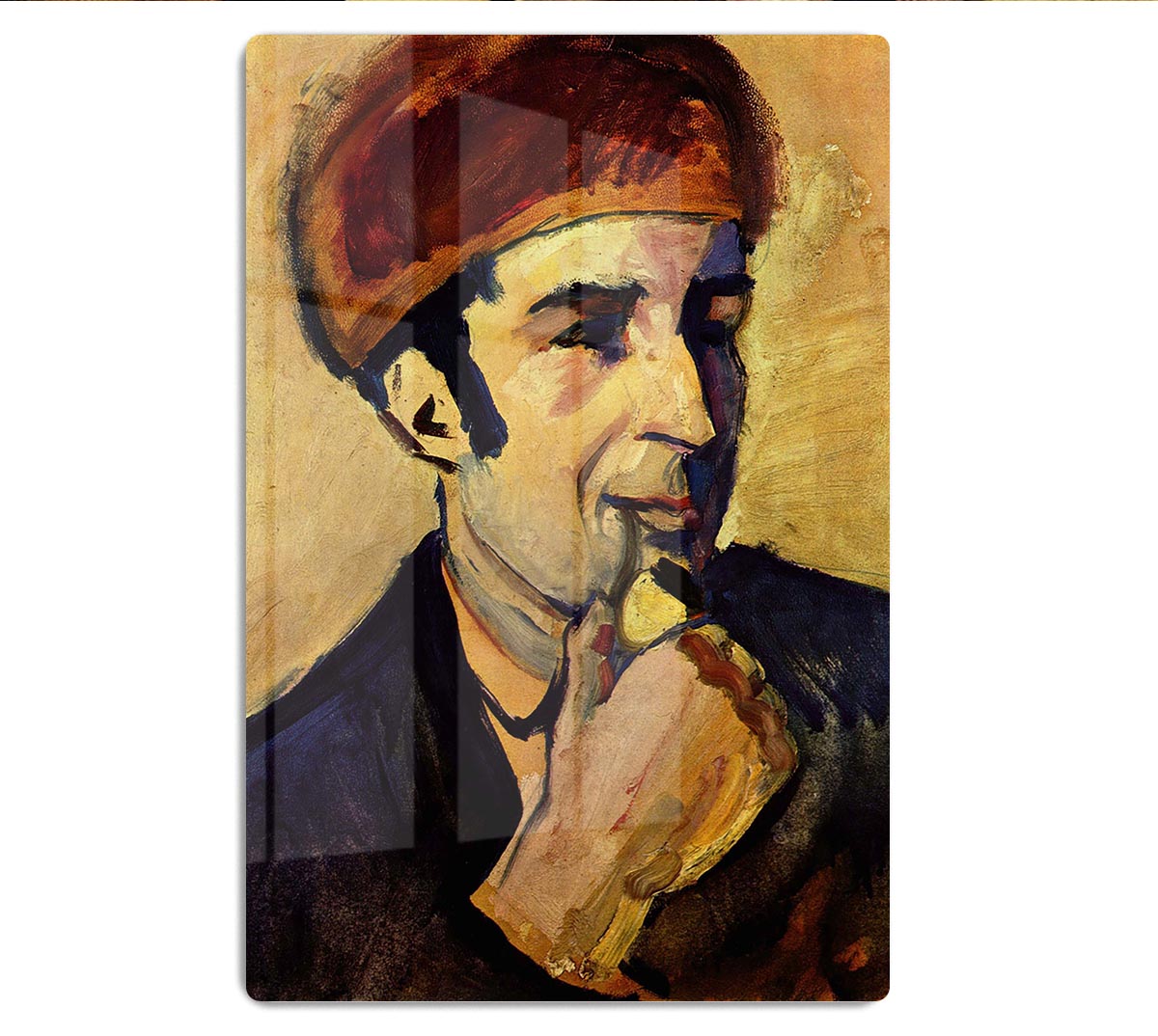 Portrait of Franz Marc by Macke Acrylic Block - Canvas Art Rocks - 1