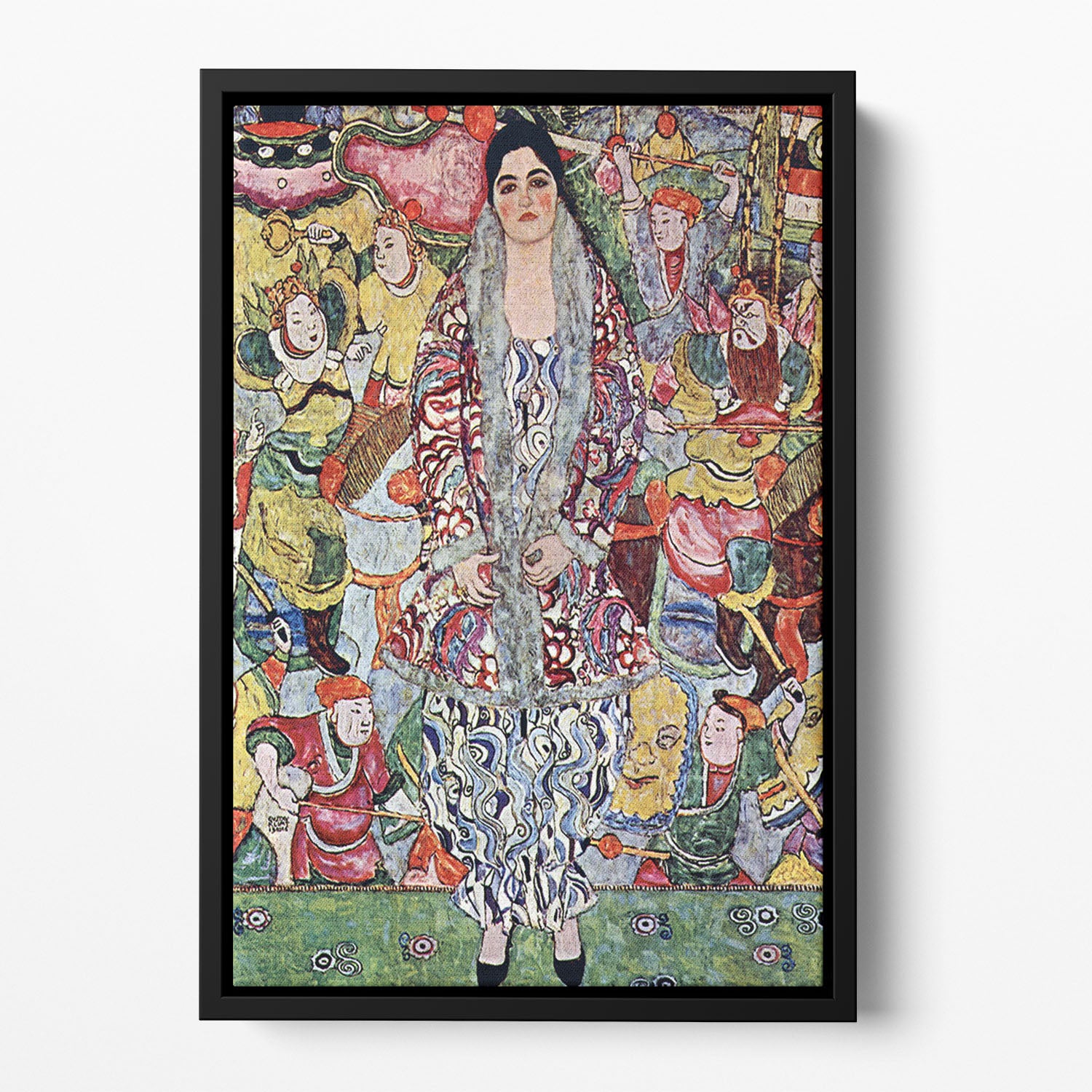 Portrait of Frederika Maria Beer by Klimt Floating Framed Canvas