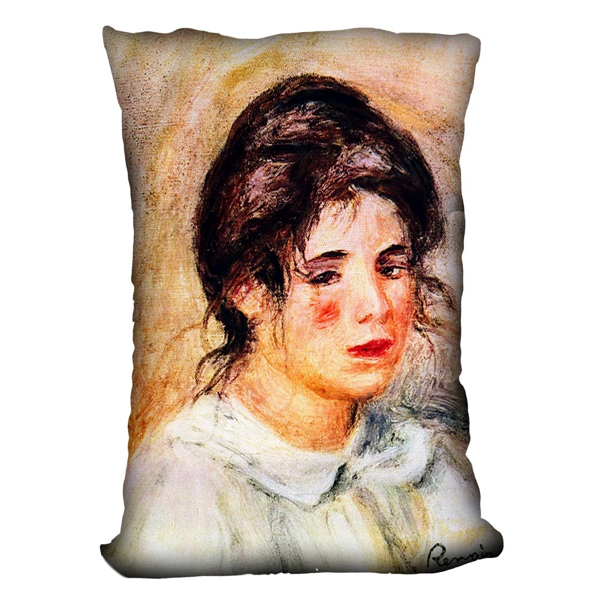 Portrait of Gabrielle by Renoir Throw Pillow