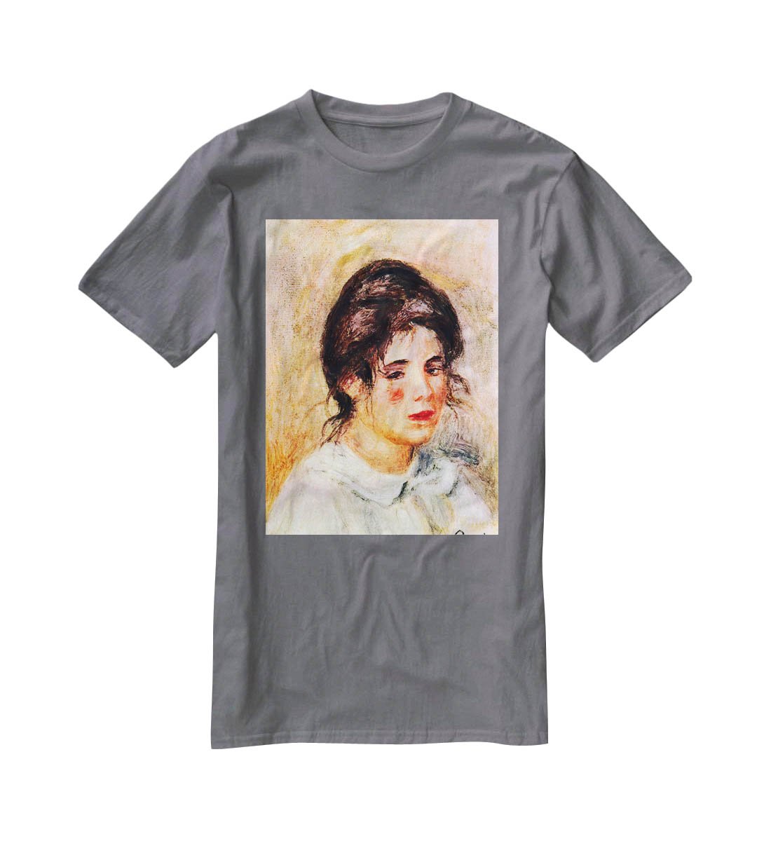 Portrait of Gabrielle by Renoir T-Shirt - Canvas Art Rocks - 3