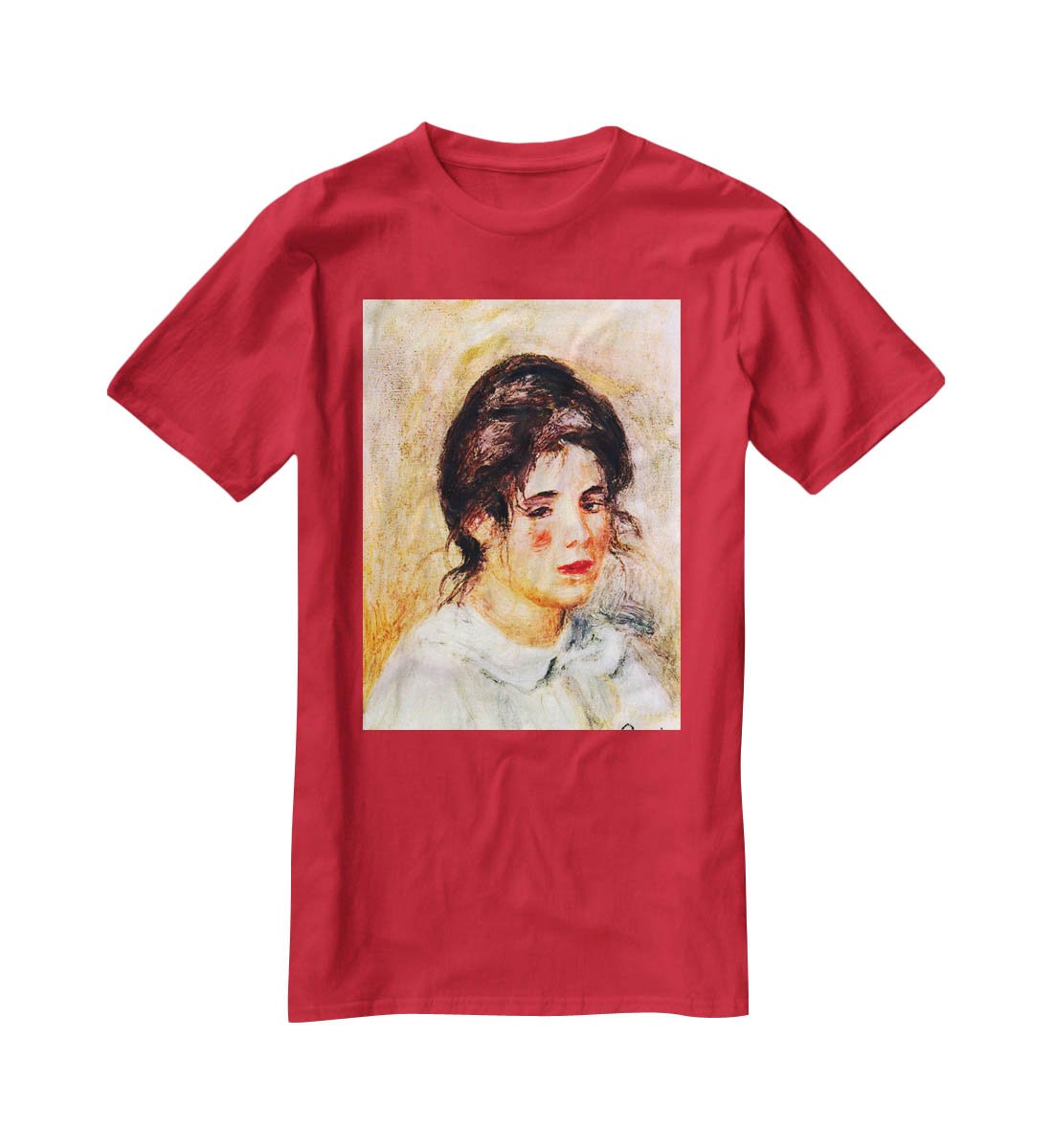 Portrait of Gabrielle by Renoir T-Shirt - Canvas Art Rocks - 4