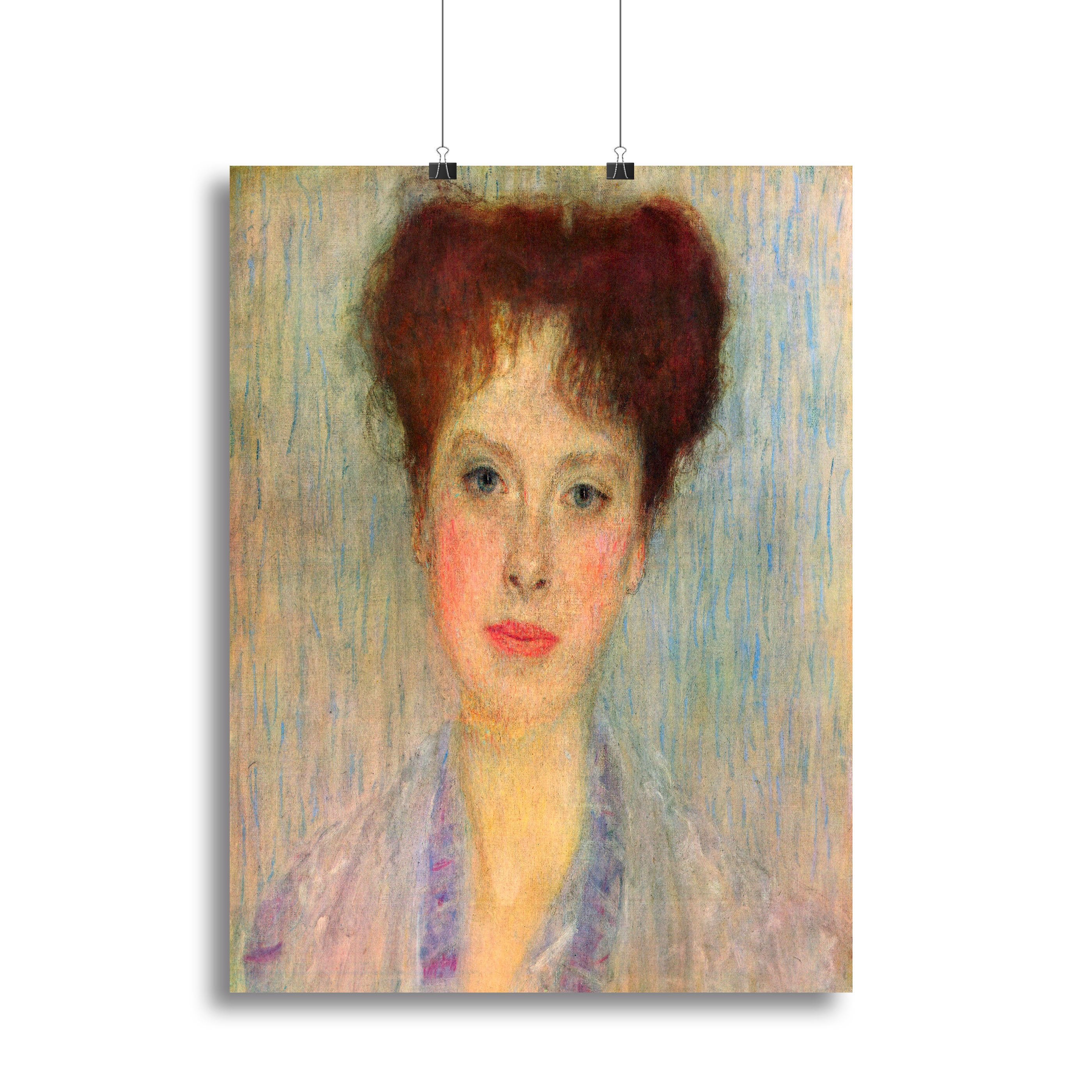 Portrait of Gertha Fersovanyi detail by Klimt Canvas Print or Poster