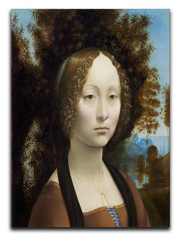 Portrait of Ginevra de Benci by Da Vinci Canvas Print & Poster  - Canvas Art Rocks - 1