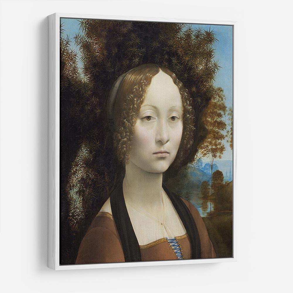 Portrait of Ginevra de Benci by Da Vinci HD Metal Print