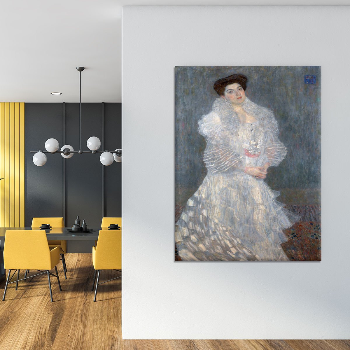 Portrait of Hermine Gallia by Klimt Canvas Print or Poster