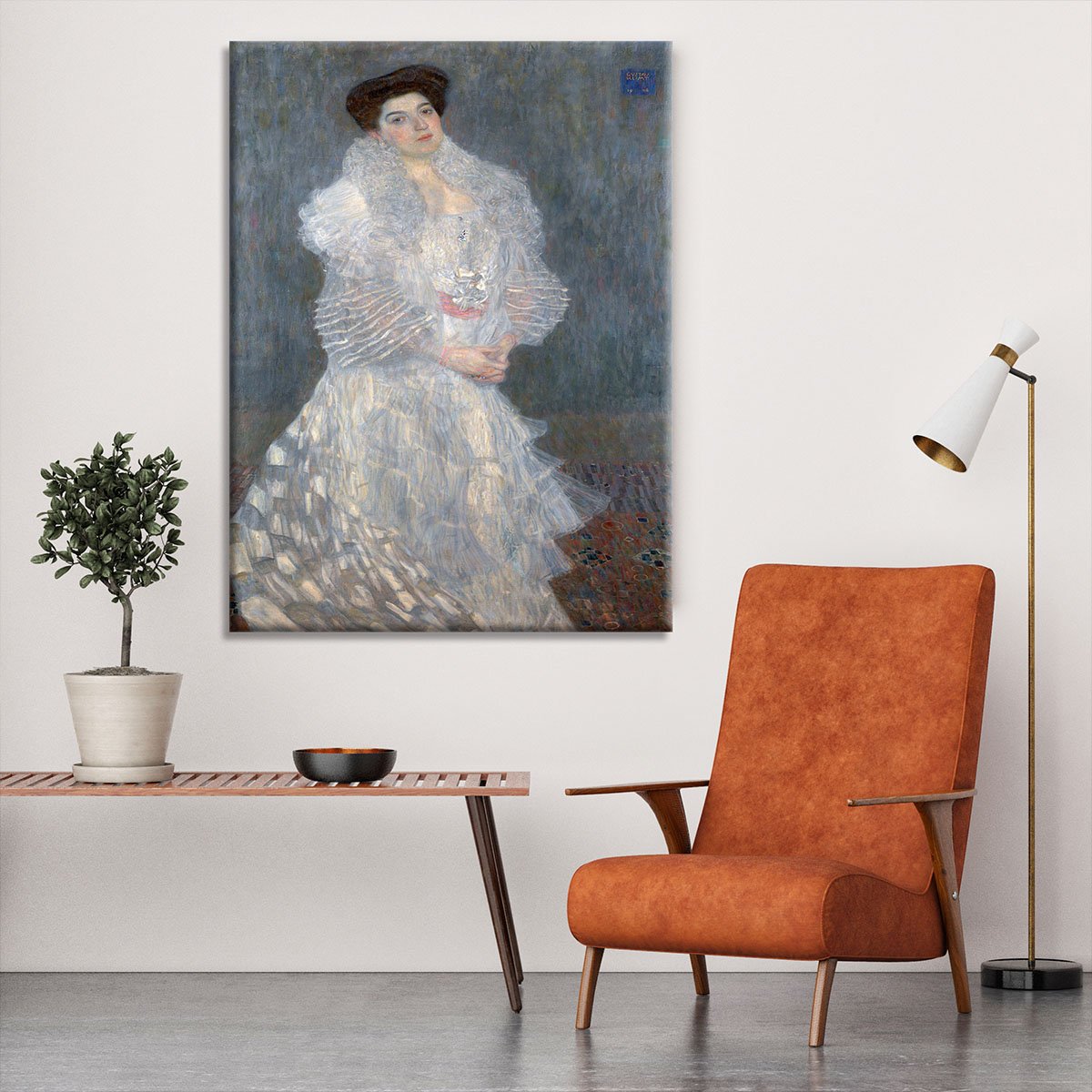 Portrait of Hermine Gallia by Klimt Canvas Print or Poster