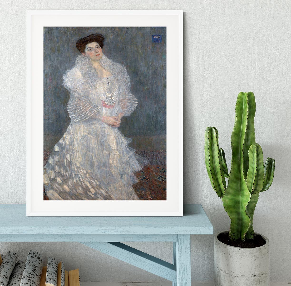 Portrait of Hermine Gallia by Klimt Framed Print - Canvas Art Rocks - 5