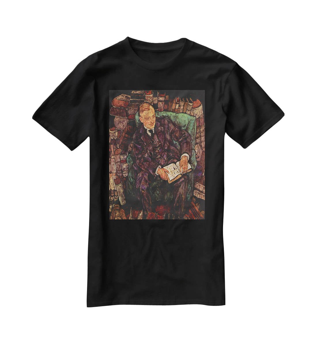 Portrait of Hugo Koller by Egon Schiele T-Shirt - Canvas Art Rocks - 1