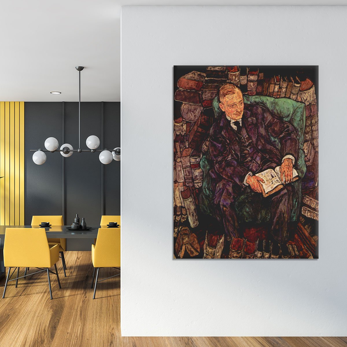 Portrait of Hugo Koller by Egon Schiele Canvas Print or Poster