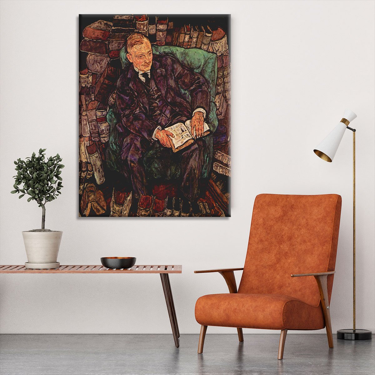 Portrait of Hugo Koller by Egon Schiele Canvas Print or Poster