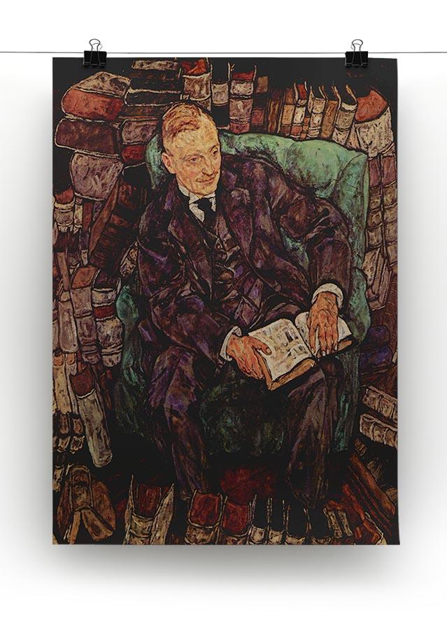 Portrait of Hugo Koller by Egon Schiele Canvas Print or Poster - Canvas Art Rocks - 2