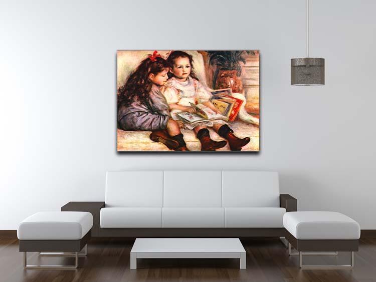 Portrait of Jean and Genevieve Caillebotte by Renoir Canvas Print or Poster - Canvas Art Rocks - 4