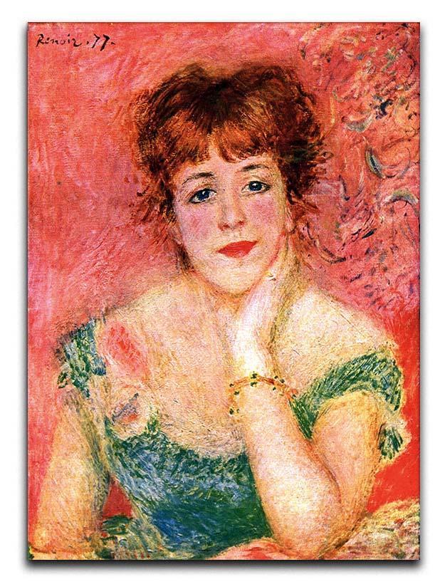 Portrait of Jeanne Samary by Renoir Canvas Print or Poster  - Canvas Art Rocks - 1