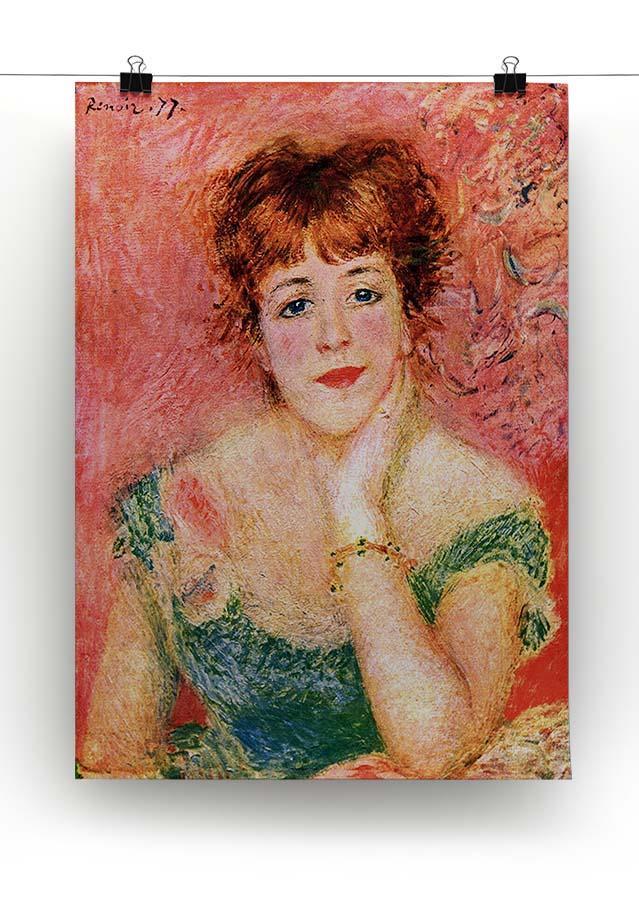 Portrait of Jeanne Samary by Renoir Canvas Print or Poster - Canvas Art Rocks - 2
