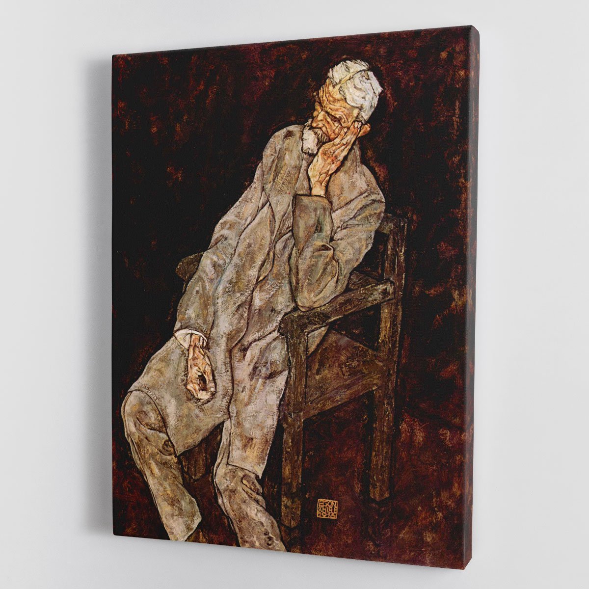 Portrait of Johan Harms by Egon Schiele Canvas Print or Poster