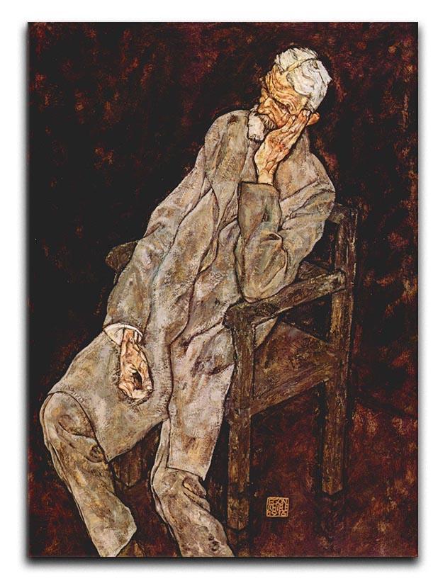 Portrait of Johan Harms by Egon Schiele Canvas Print or Poster - Canvas Art Rocks - 1