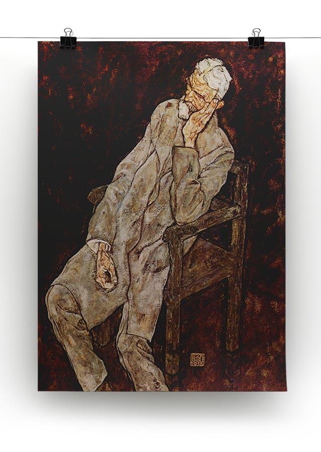 Portrait of Johan Harms by Egon Schiele Canvas Print or Poster - Canvas Art Rocks - 2