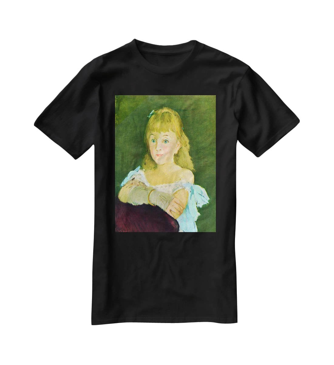 Portrait of Lina Campineanu by Manet T-Shirt - Canvas Art Rocks - 1