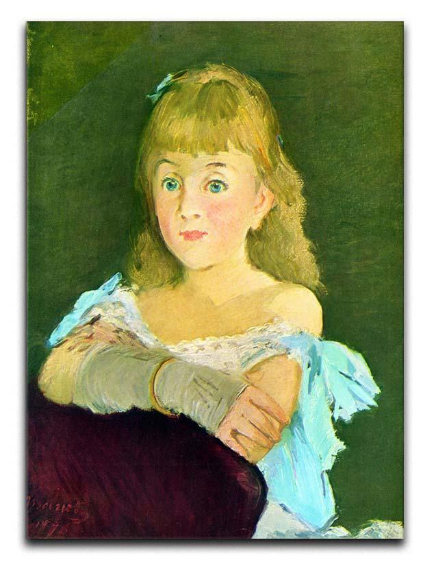 Portrait of Lina Campineanu by Manet Canvas Print or Poster  - Canvas Art Rocks - 1