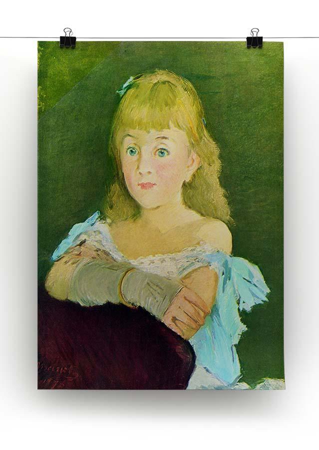 Portrait of Lina Campineanu by Manet Canvas Print or Poster - Canvas Art Rocks - 2