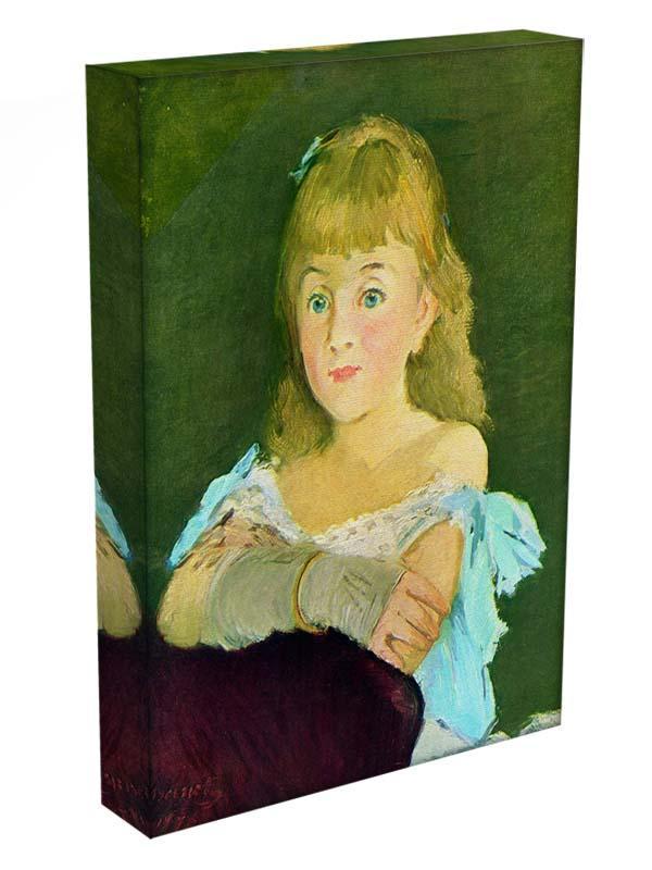 Portrait of Lina Campineanu by Manet Canvas Print or Poster - Canvas Art Rocks - 3